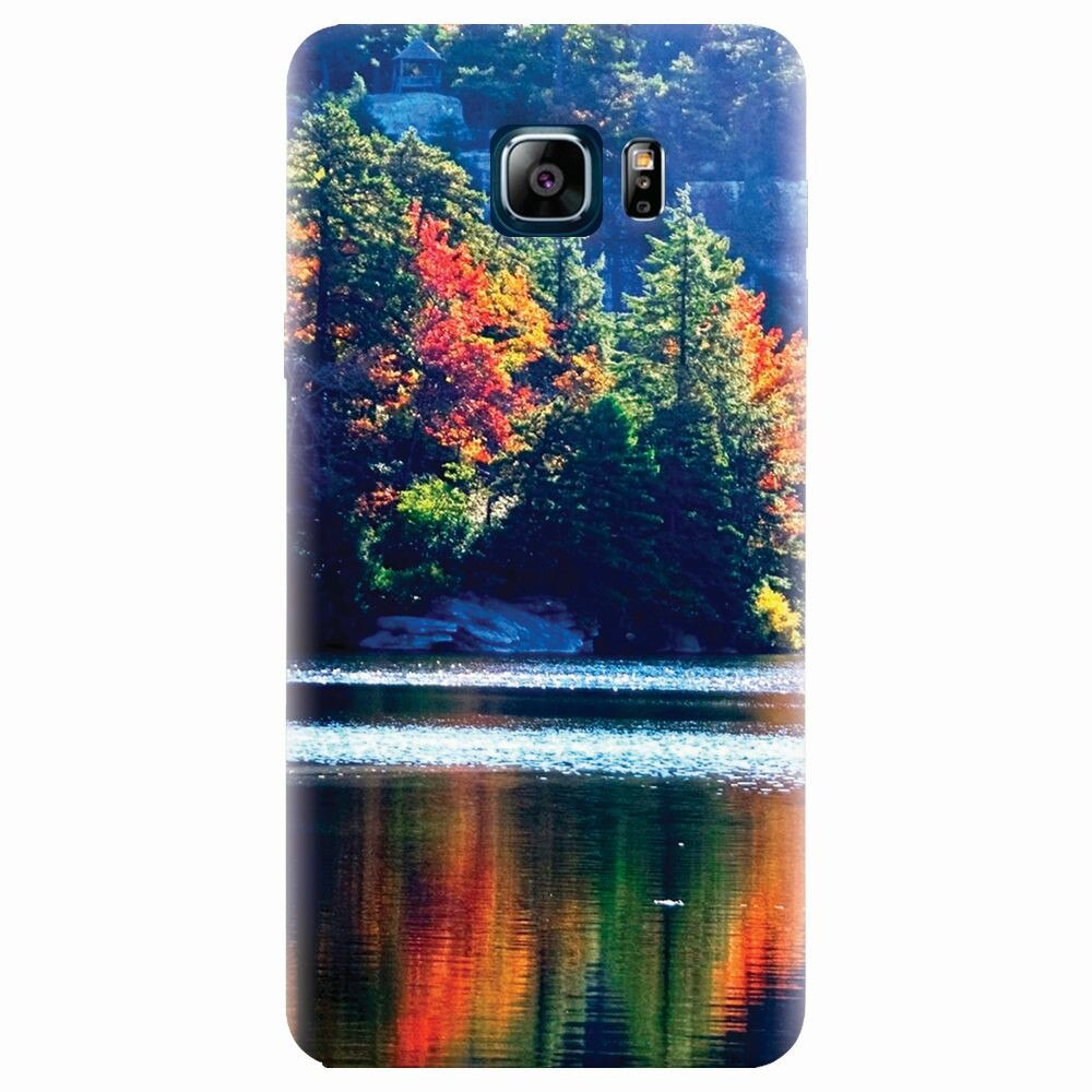 Husa silicon pentru Samsung Galaxy Note 5, Lake Minnewaska Autumn