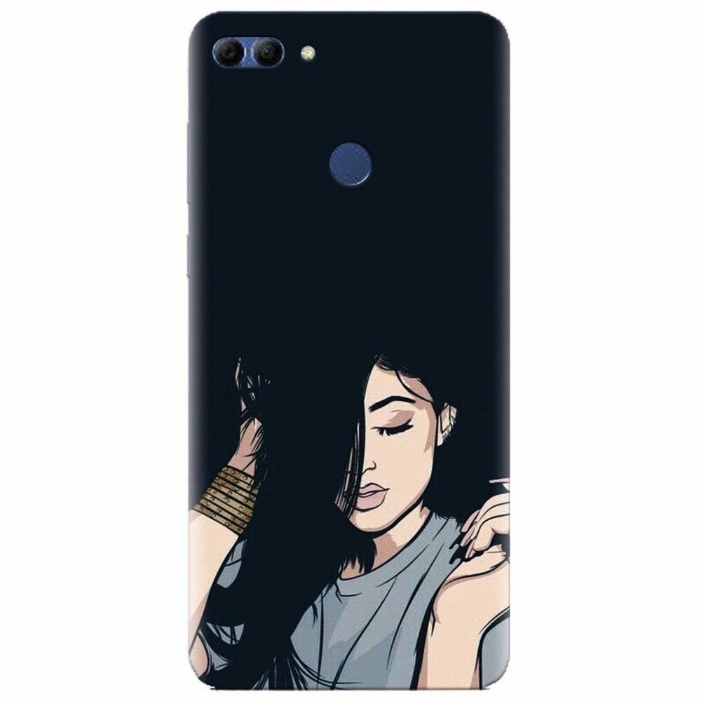 Husa silicon pentru Huawei Y9 2018, Simple Girl