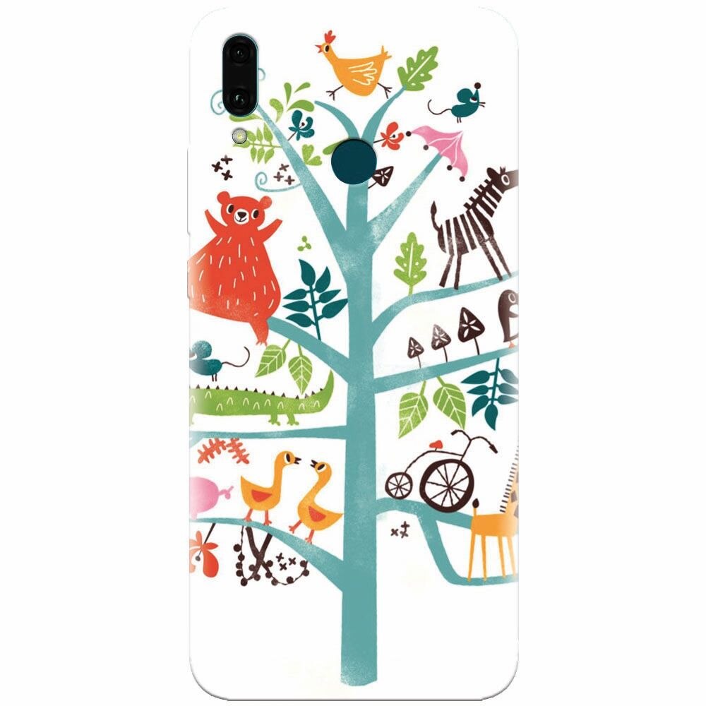 Husa silicon pentru Huawei Y9 2019, Tree