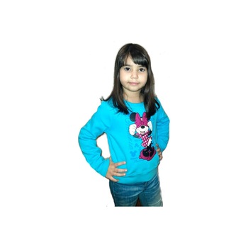Bluza fete Disney Minnie Mouse, Marime 116 cm, Bleu Bluza fete Disney Minnie Mouse, Marime 116 cm, Bleu