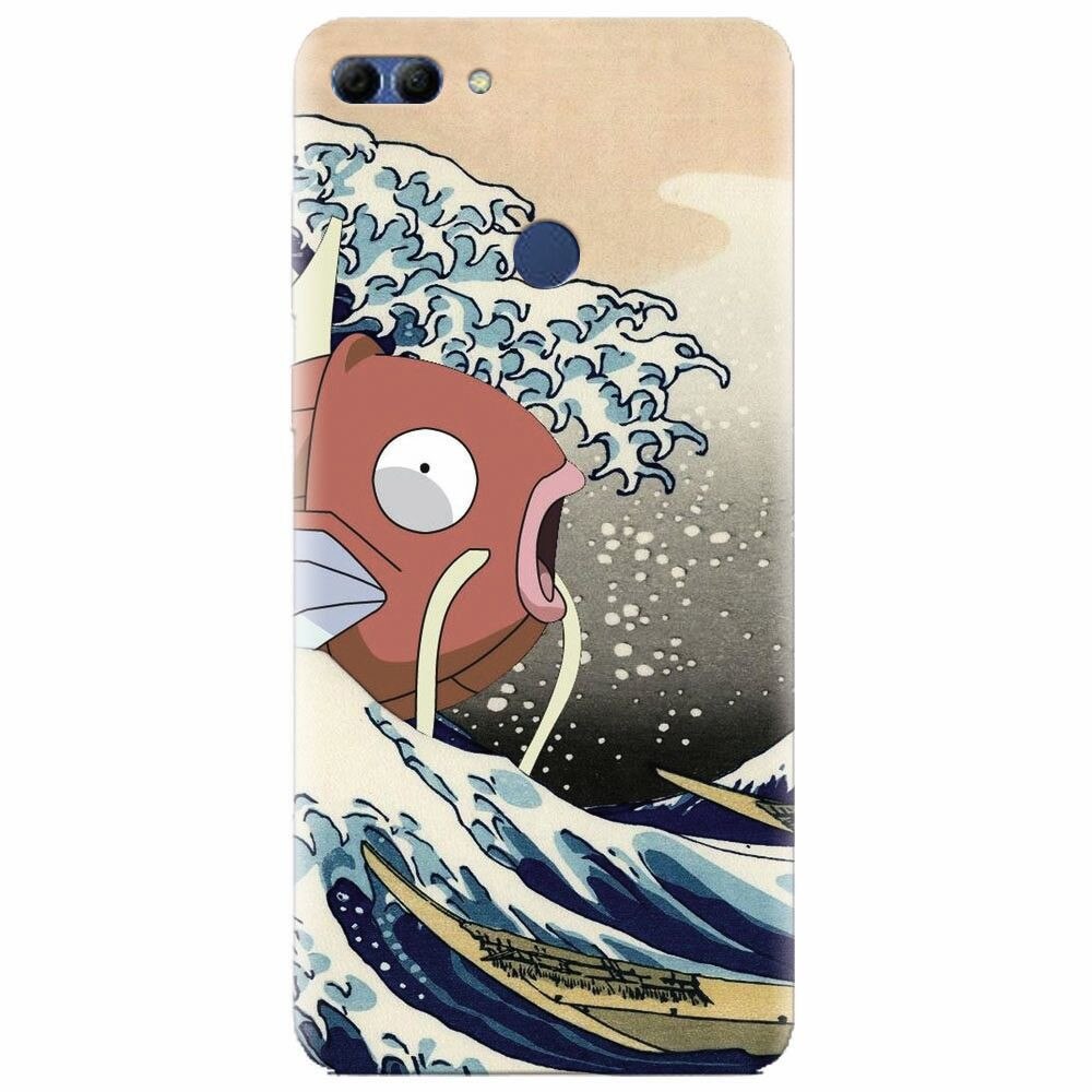 Husa silicon pentru Huawei Y9 2018, Great Wave Fish