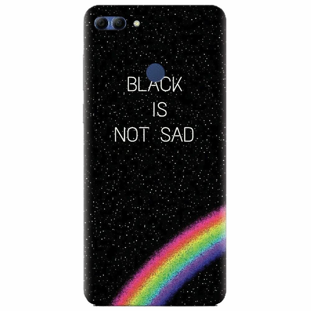 Husa silicon pentru Huawei Y9 2018, Black Is Not Sad