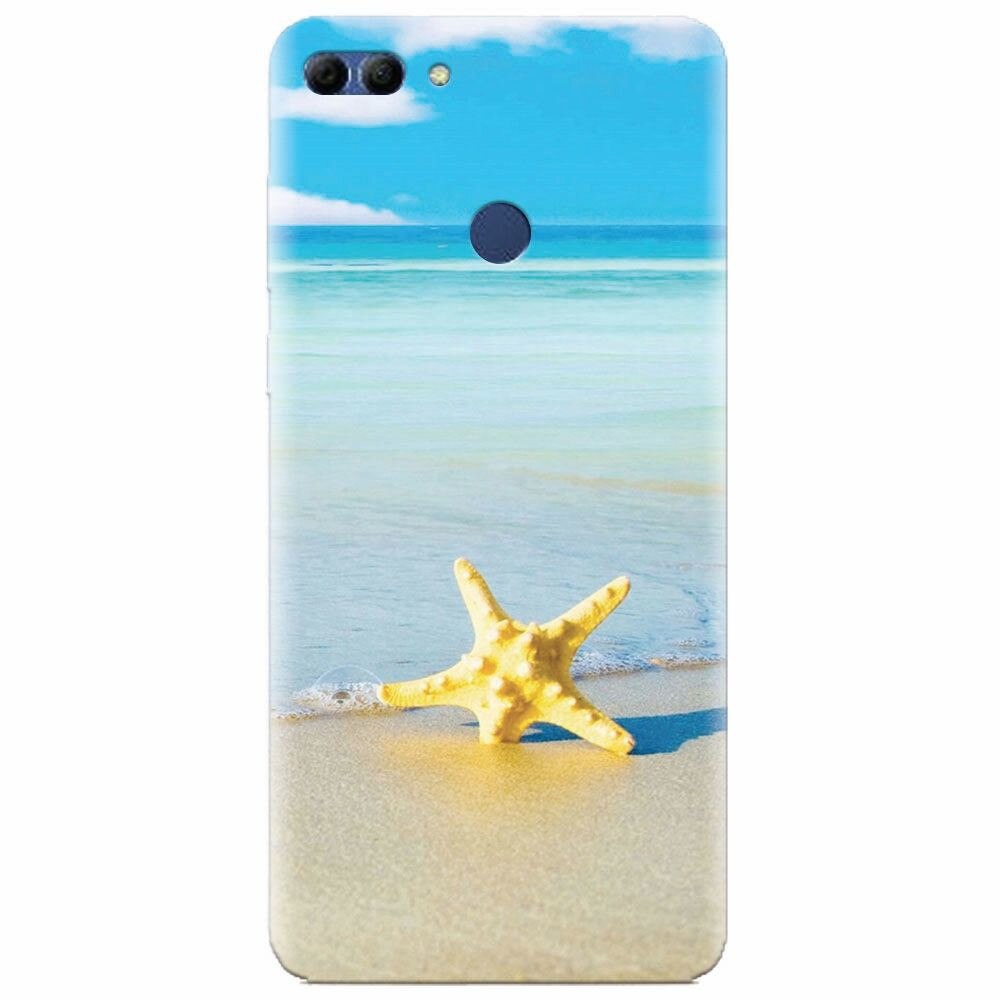 Husa silicon pentru Huawei Y9 2018, Starfish Beach