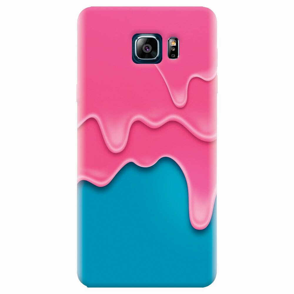 Husa silicon pentru Samsung Galaxy Note 5, Pink Liquid Dripping
