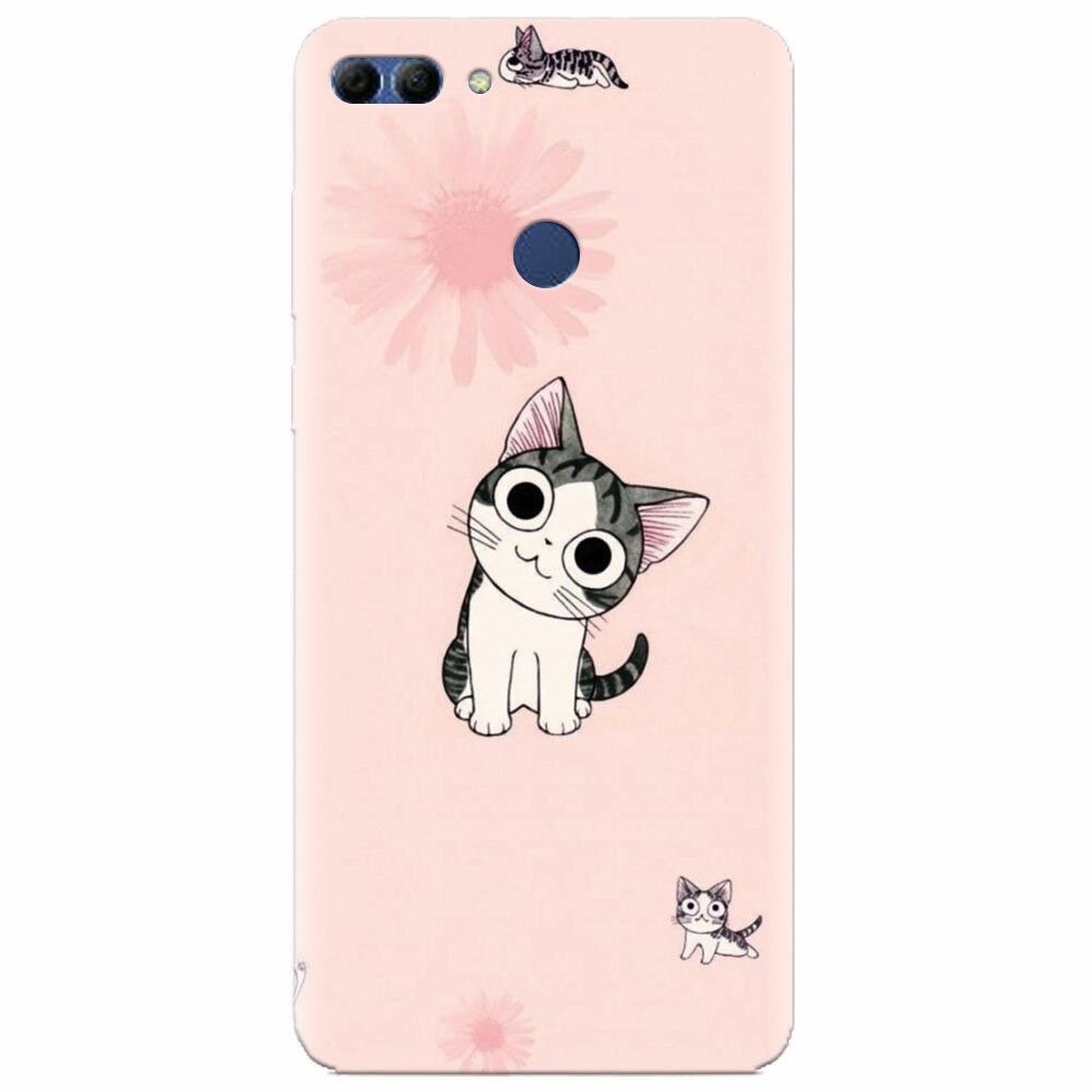 Husa silicon pentru Huawei Y9 2018, Cute Cat 101