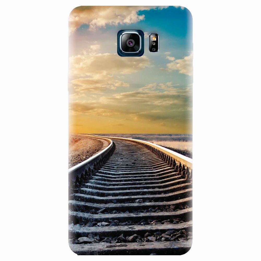 Husa silicon pentru Samsung Galaxy Note 5, Railroad Horizon