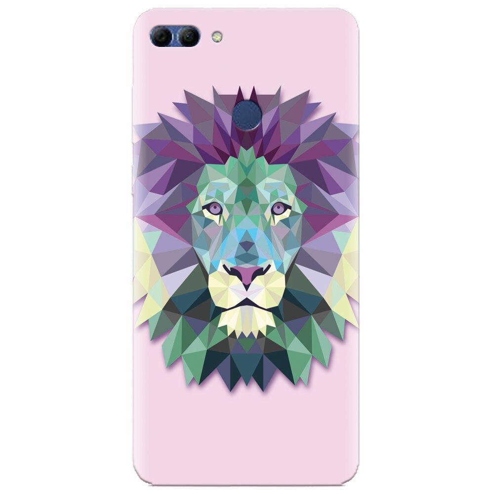 Husa silicon pentru Huawei Y9 2018, Polygon Lion