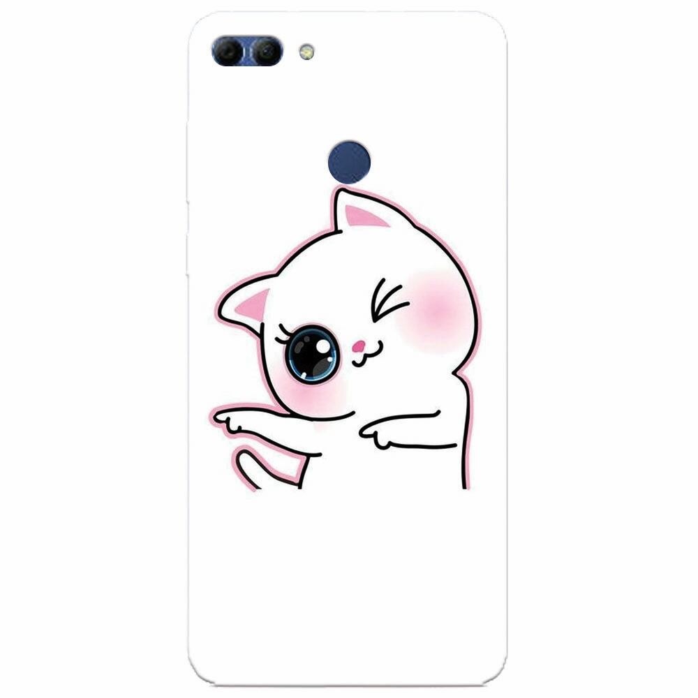 Husa silicon pentru Huawei Y9 2018, Cute Kitty