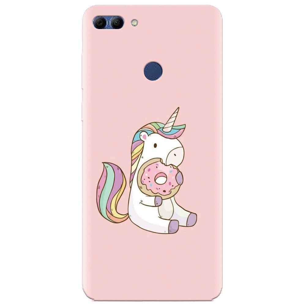 Husa silicon pentru Huawei Y9 2018, Unicorn Donuts