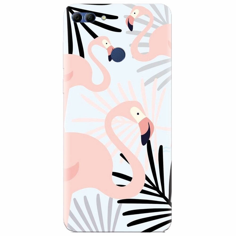Husa silicon pentru Huawei Y9 2018, Flamingo