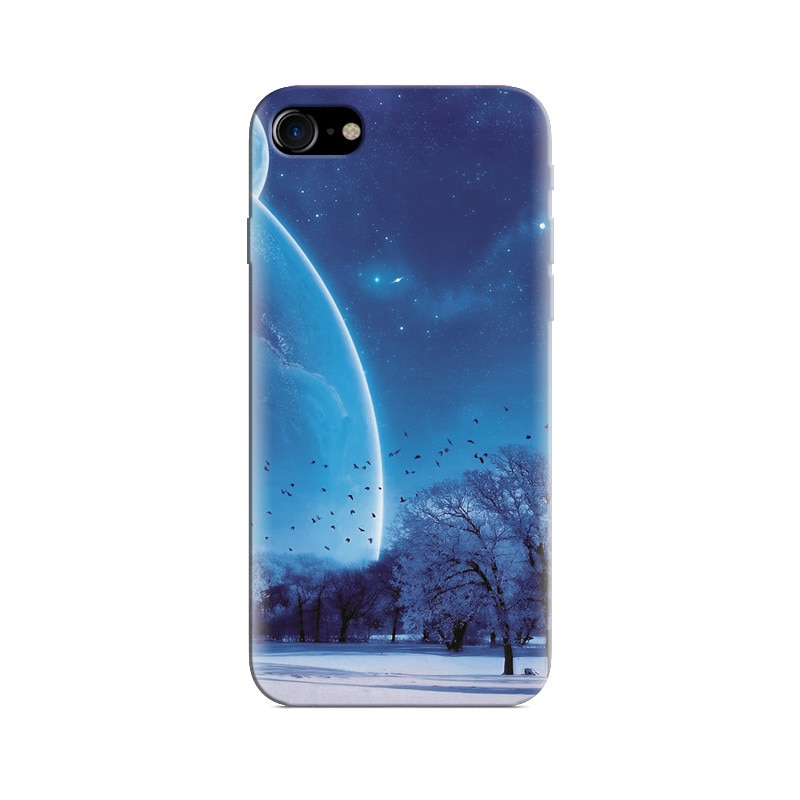 Husa Iphone 7 Winter Art Tree Planet Space
