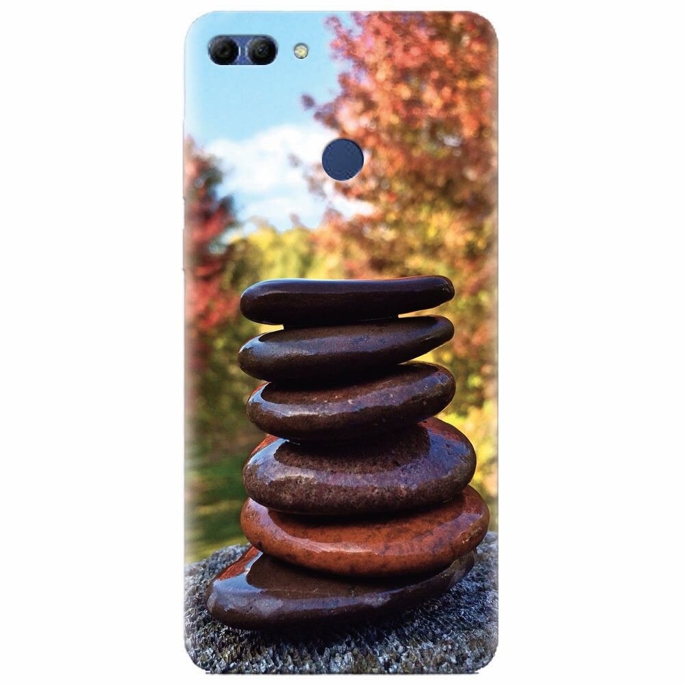 Husa silicon pentru Huawei Y9 2018, Stacking Stones