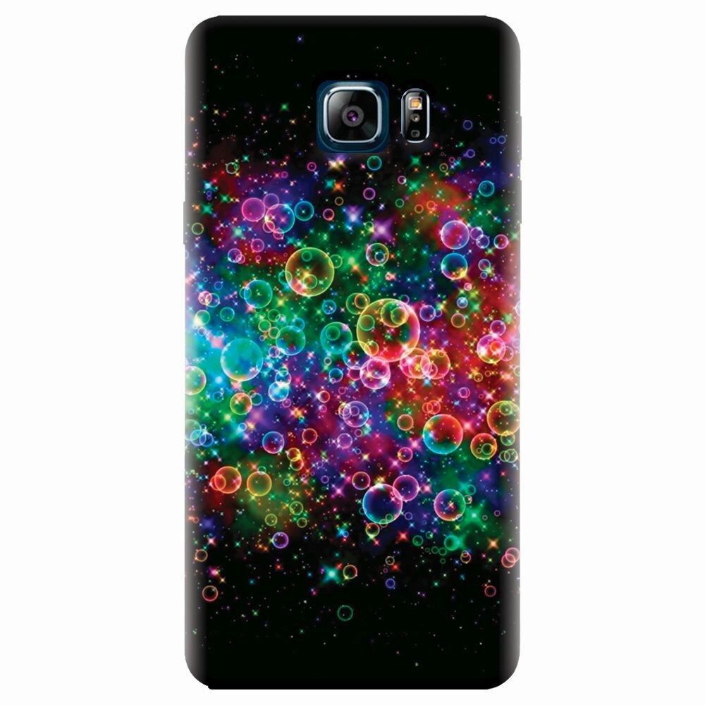 Husa silicon pentru Samsung Galaxy Note 5, Rainbow Colored Soap Bubbles