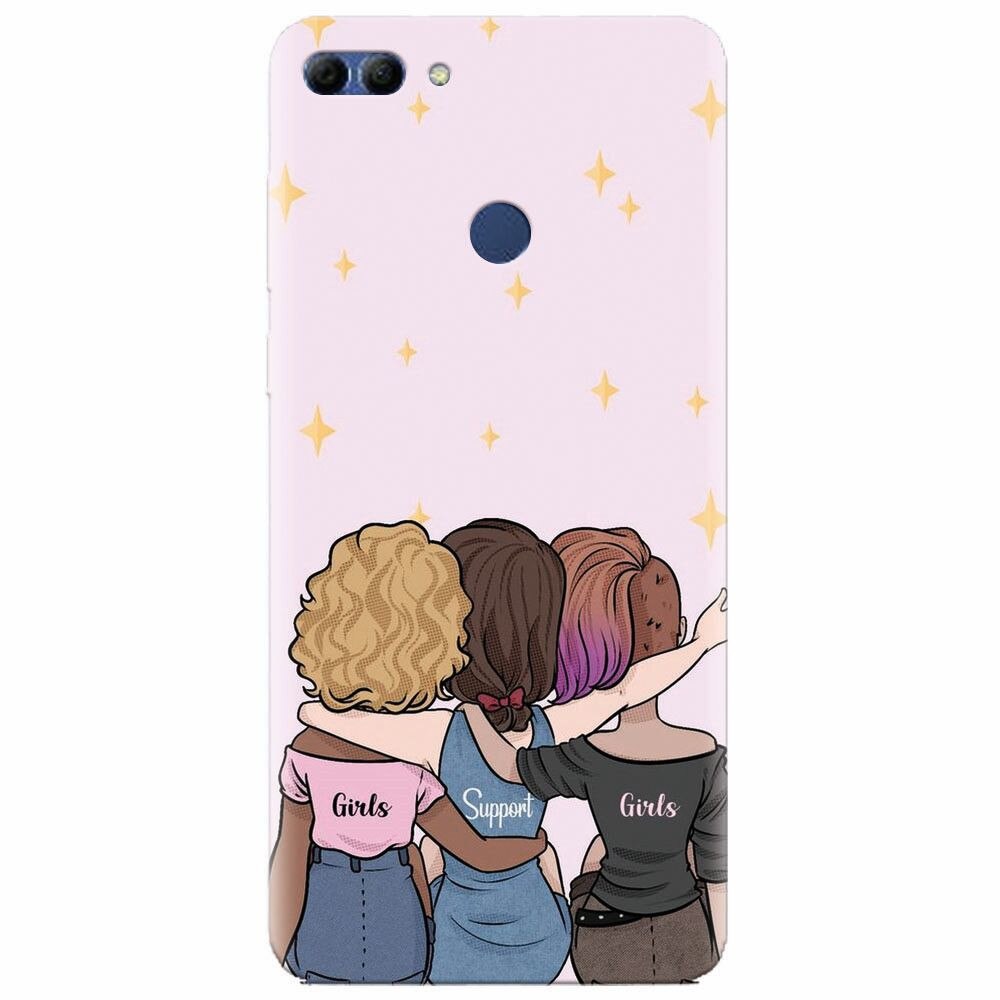 Husa silicon pentru Huawei Y9 2018, Girls Support Girls