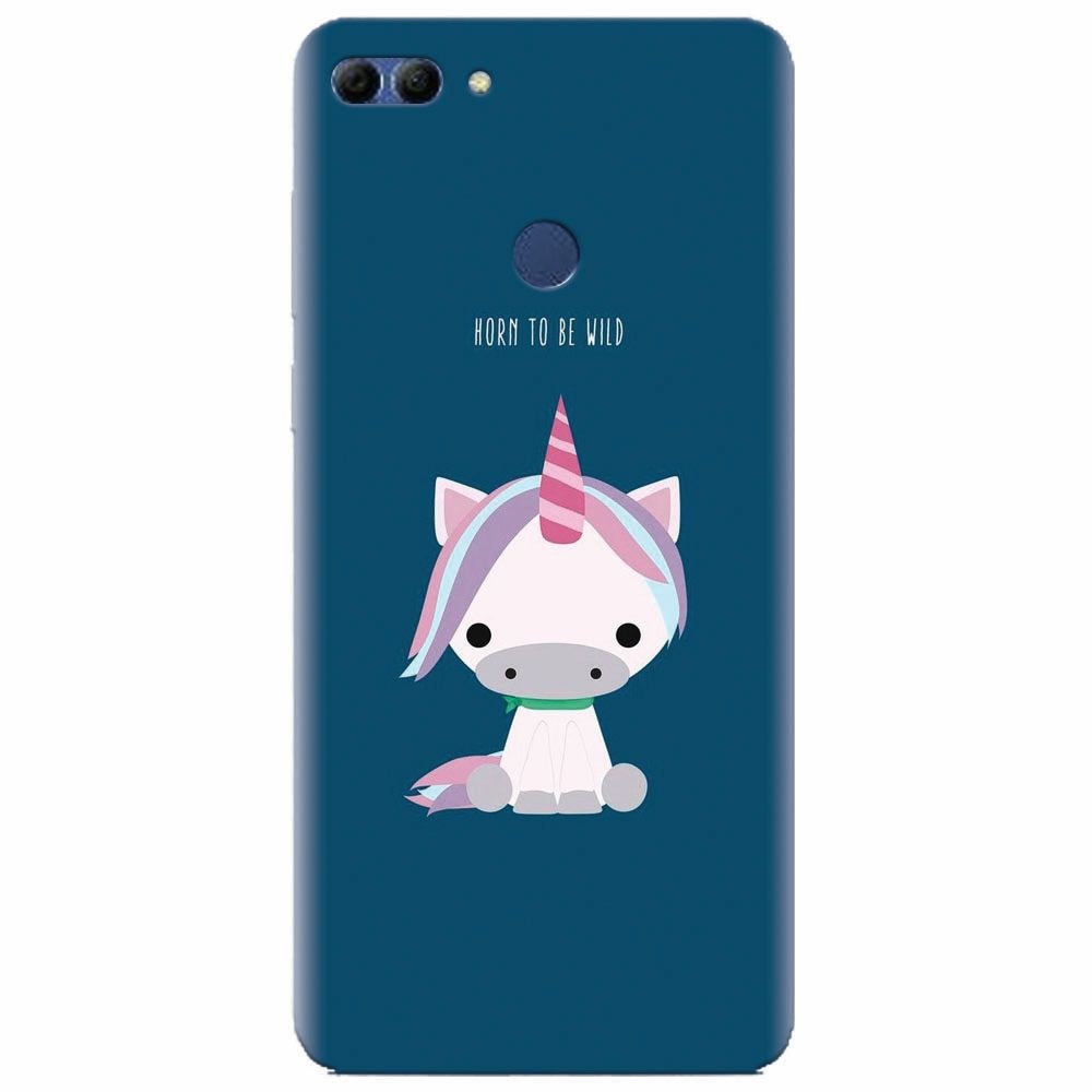Husa silicon pentru Huawei Y9 2018, Horn To Be Wild Cute Unicorn