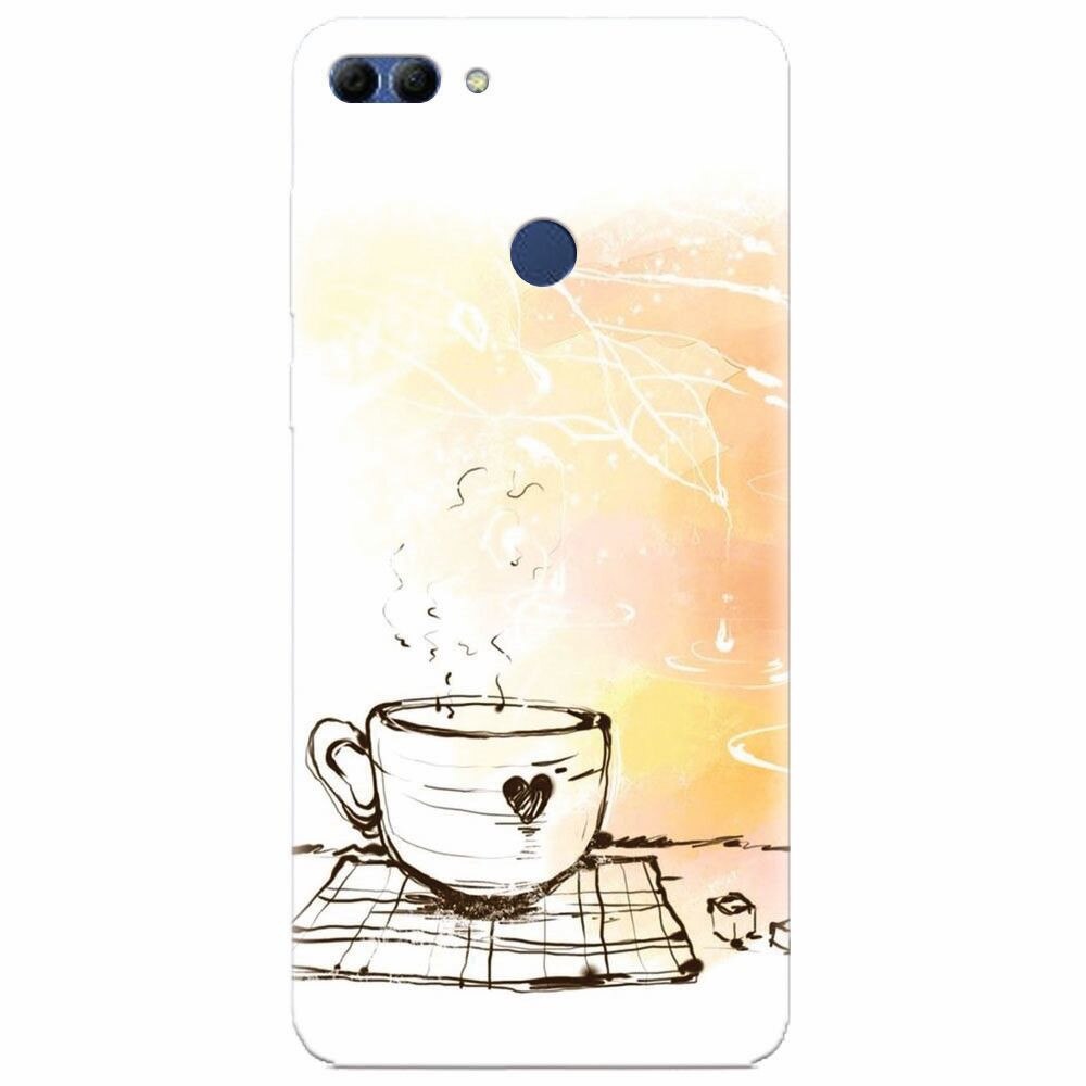 Husa silicon pentru Huawei Y9 2018, Coffe Love