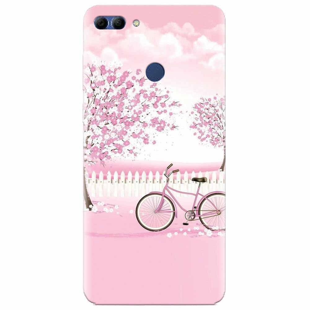 Husa silicon pentru Huawei Y9 2018, Pink Spring