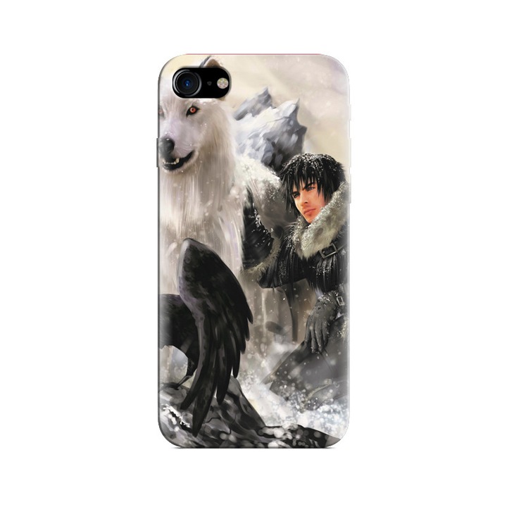 Iphone 5s tok Wolf Man Snow Fall Storm Fantasy