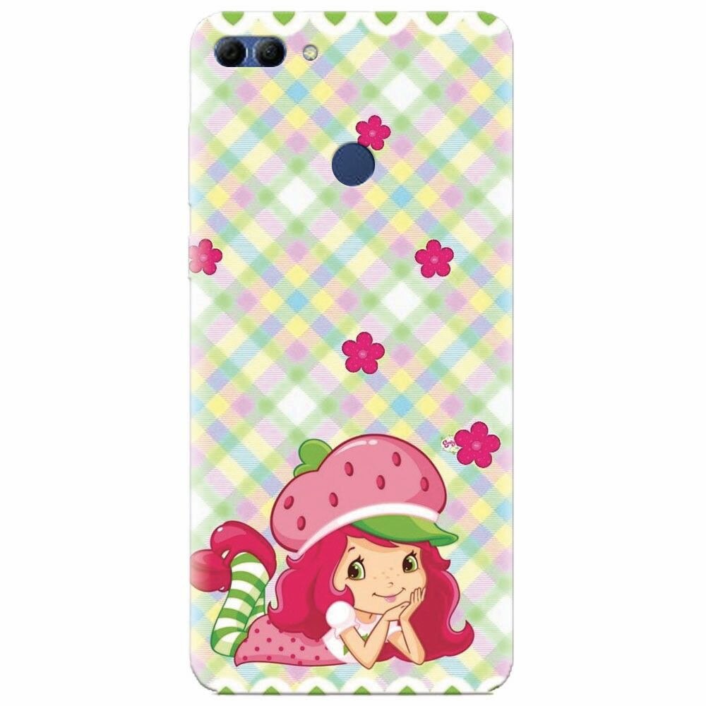 Husa silicon pentru Huawei Y9 2018, Strawberry Girl