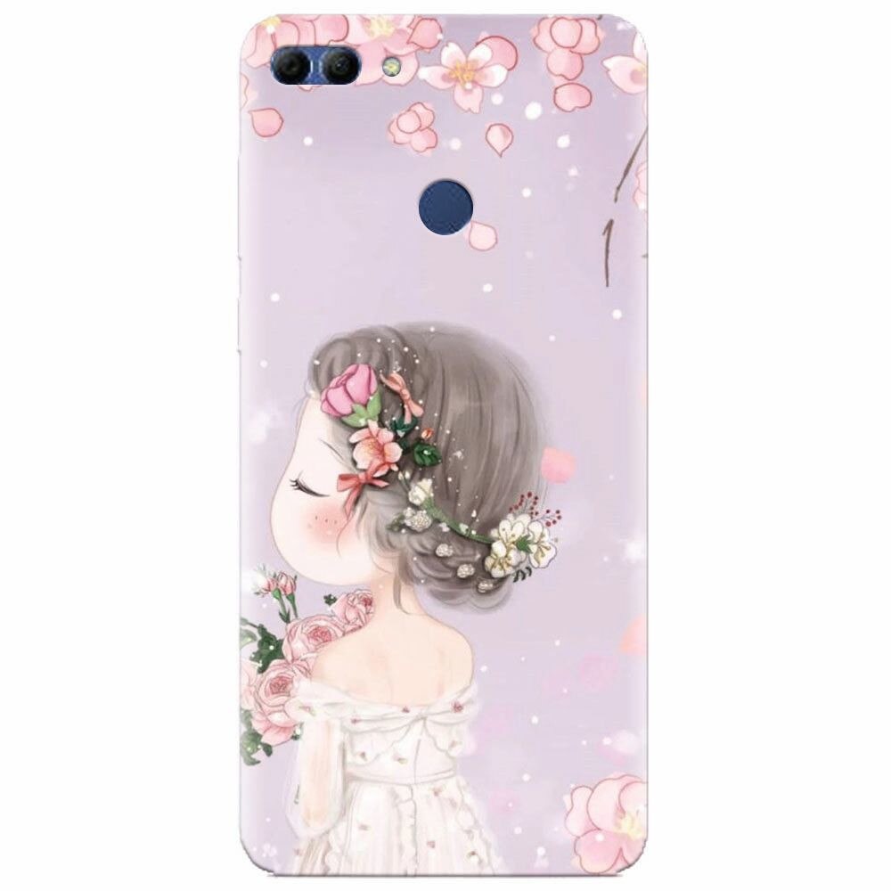 Husa silicon pentru Huawei Y9 2018, Girl 001