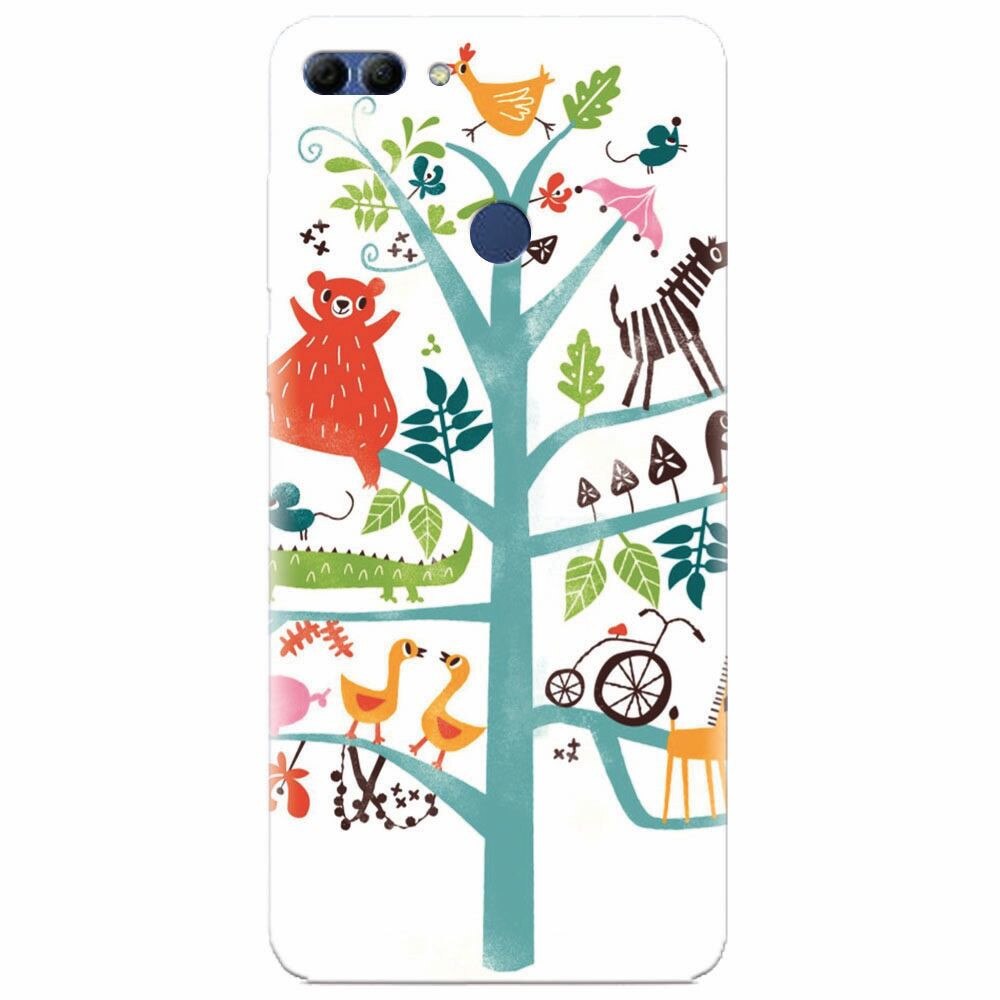 Husa silicon pentru Huawei Y9 2018, Tree