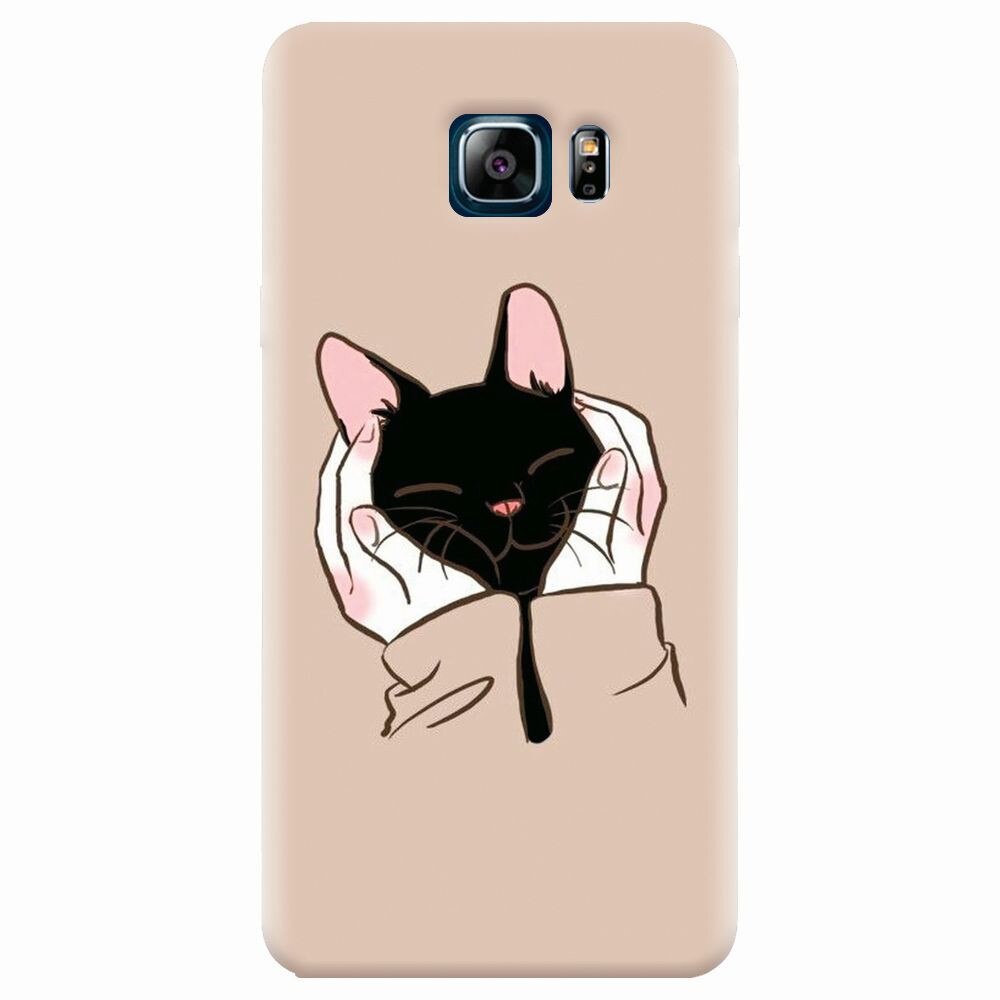 Husa silicon pentru Samsung Galaxy Note 5, Th Black Cat In Hands
