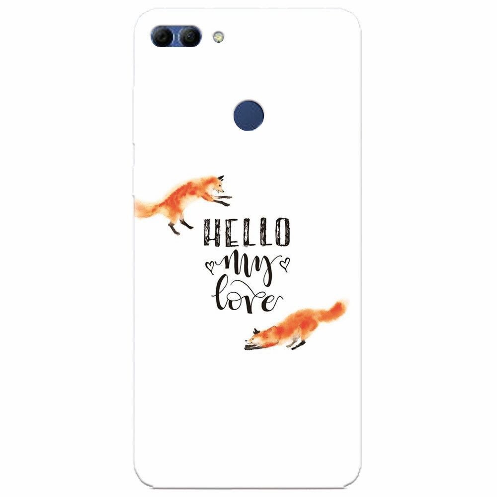 Husa silicon pentru Huawei Y9 2018, Hello My Love