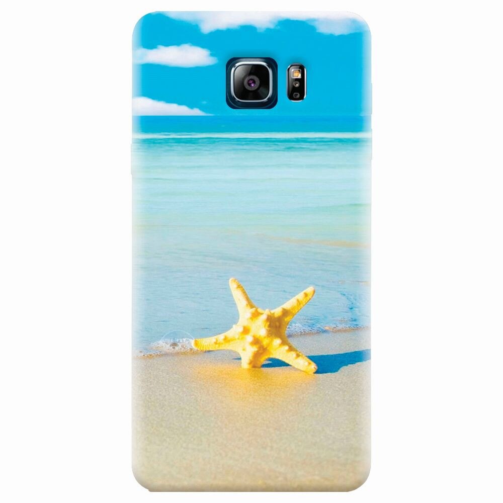 Husa silicon pentru Samsung Galaxy Note 5, Starfish Beach