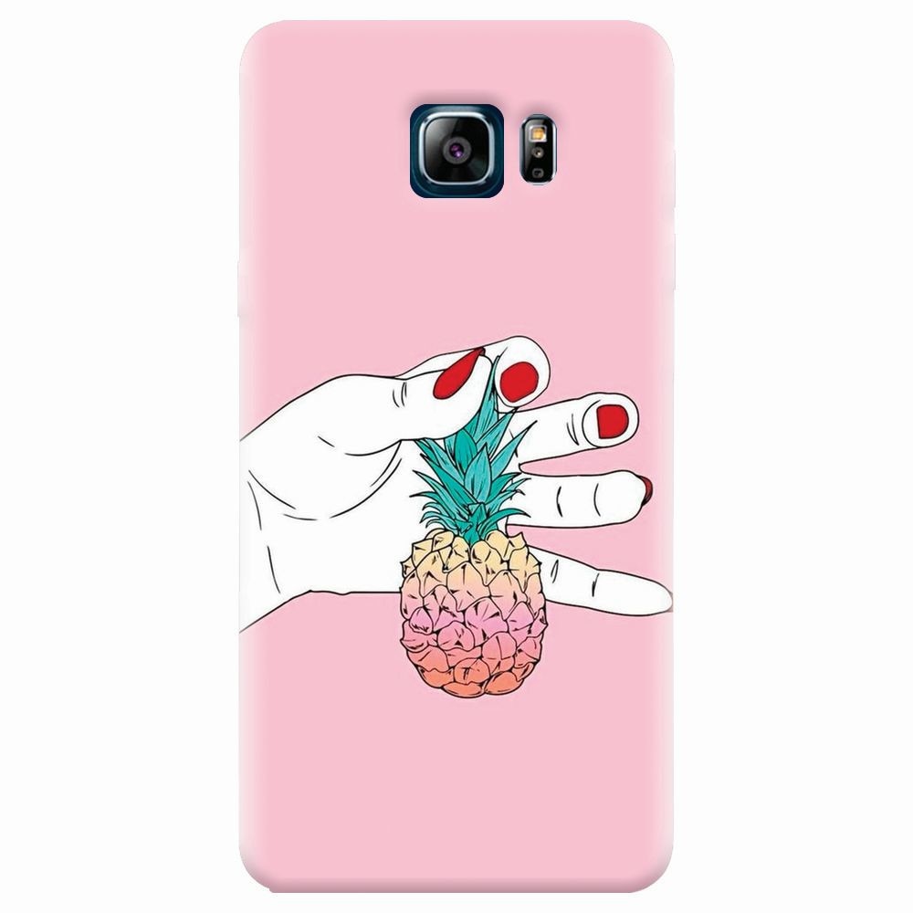 Husa silicon pentru Samsung Galaxy Note 5, Rainbow Pinepple
