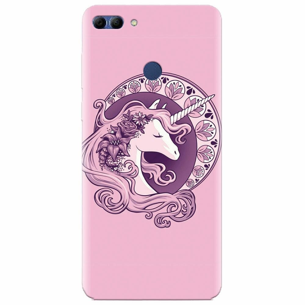 Husa silicon pentru Huawei Y9 2018, Purple Unicorn