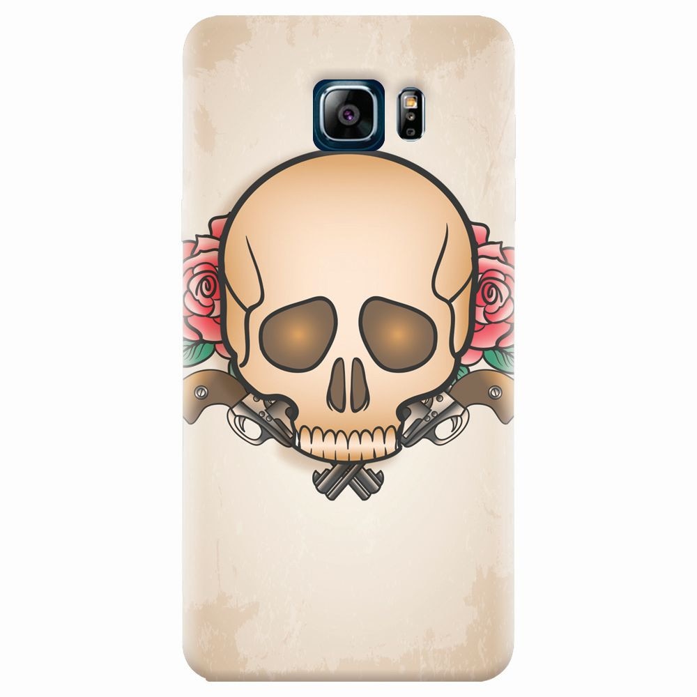 Husa silicon pentru Samsung Galaxy Note 5, Skulls And Roses