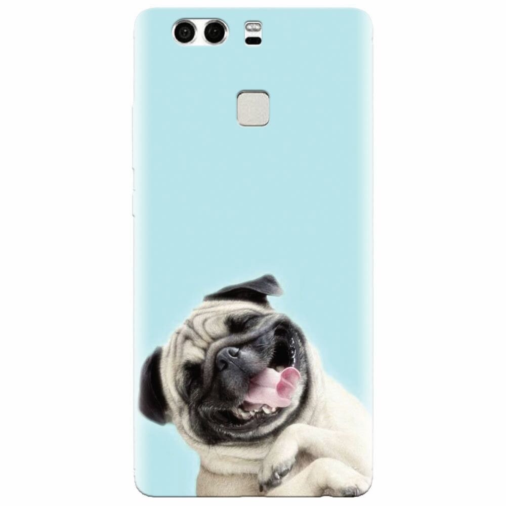 Husa silicon pentru Huawei P9, Happy Dog