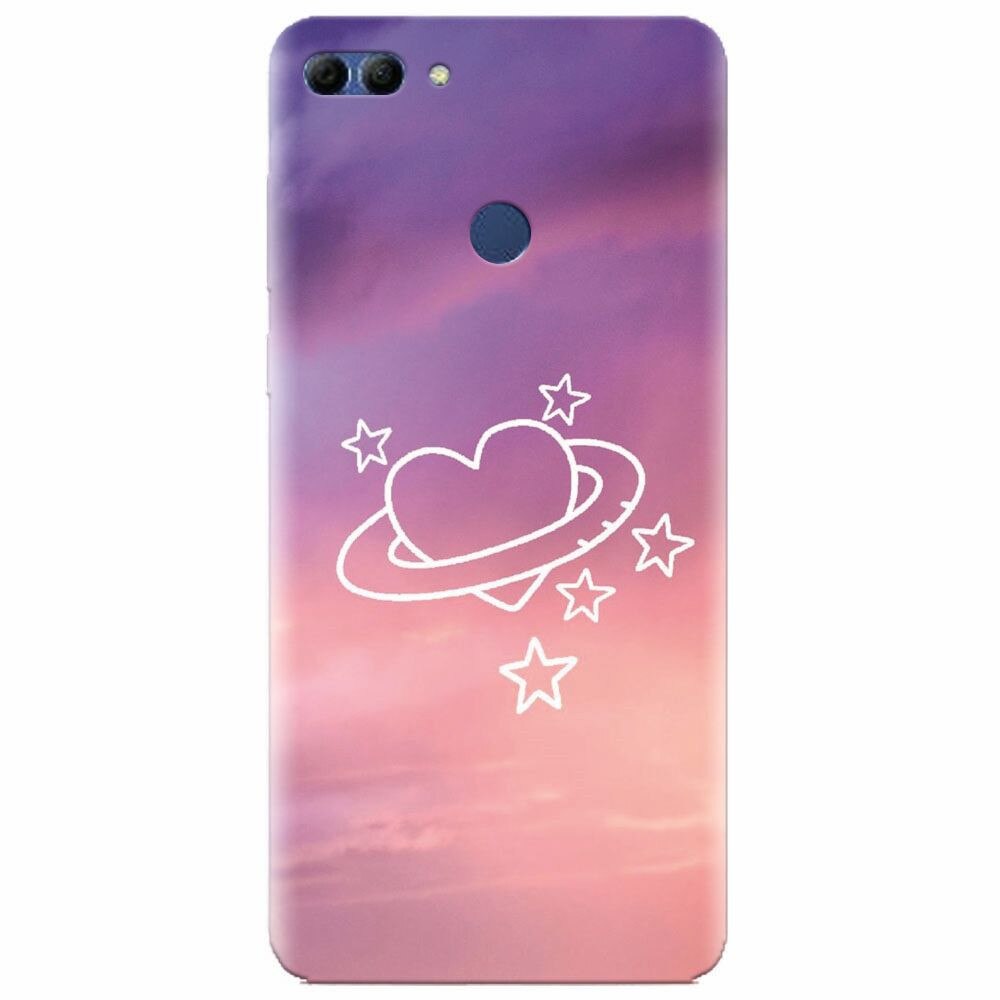 Husa silicon pentru Huawei Y9 2018, Galaxy Heart