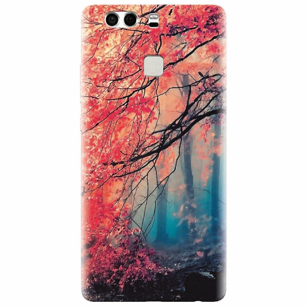 Husa silicon pentru Huawei P9 Plus, Morning Fog Inest Nature