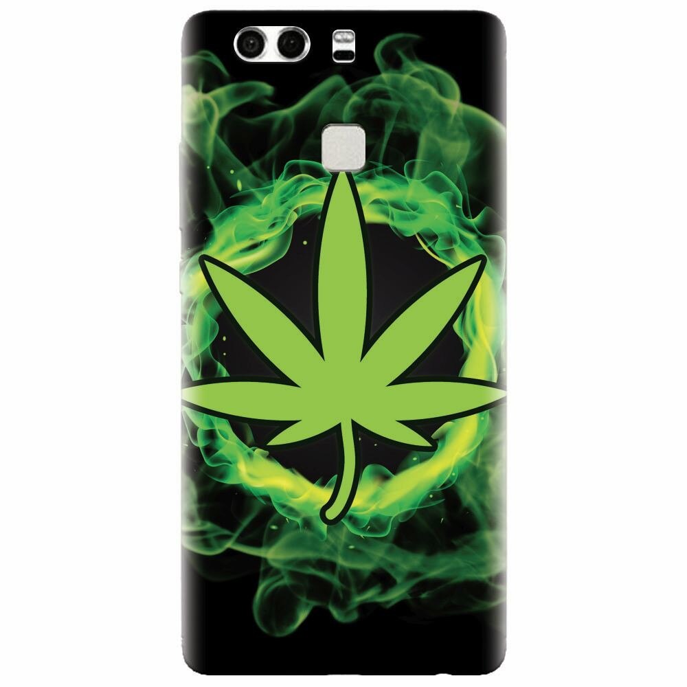 Husa silicon pentru Huawei P9, GreenFlames