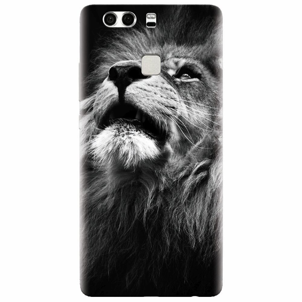 Husa silicon pentru Huawei P9 Plus, Majestic Lion Portrait