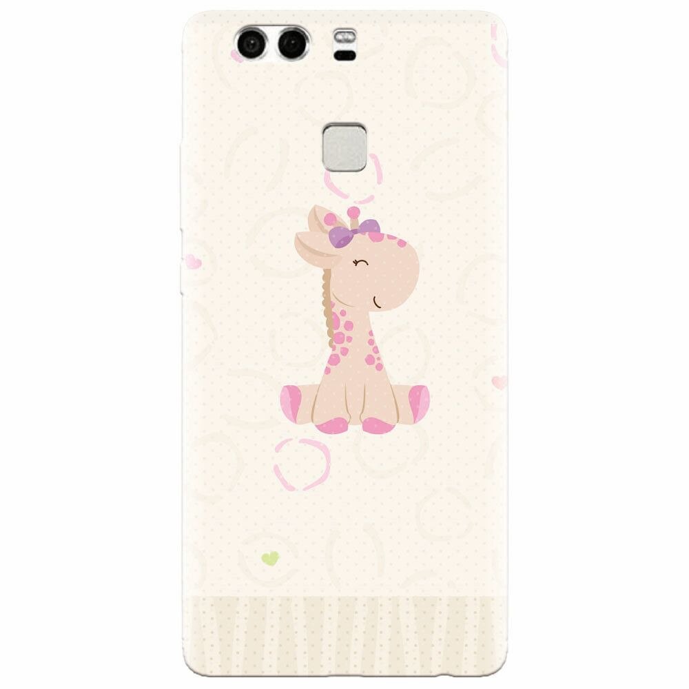 Husa silicon pentru Huawei P9 Plus, Giraffe Cute