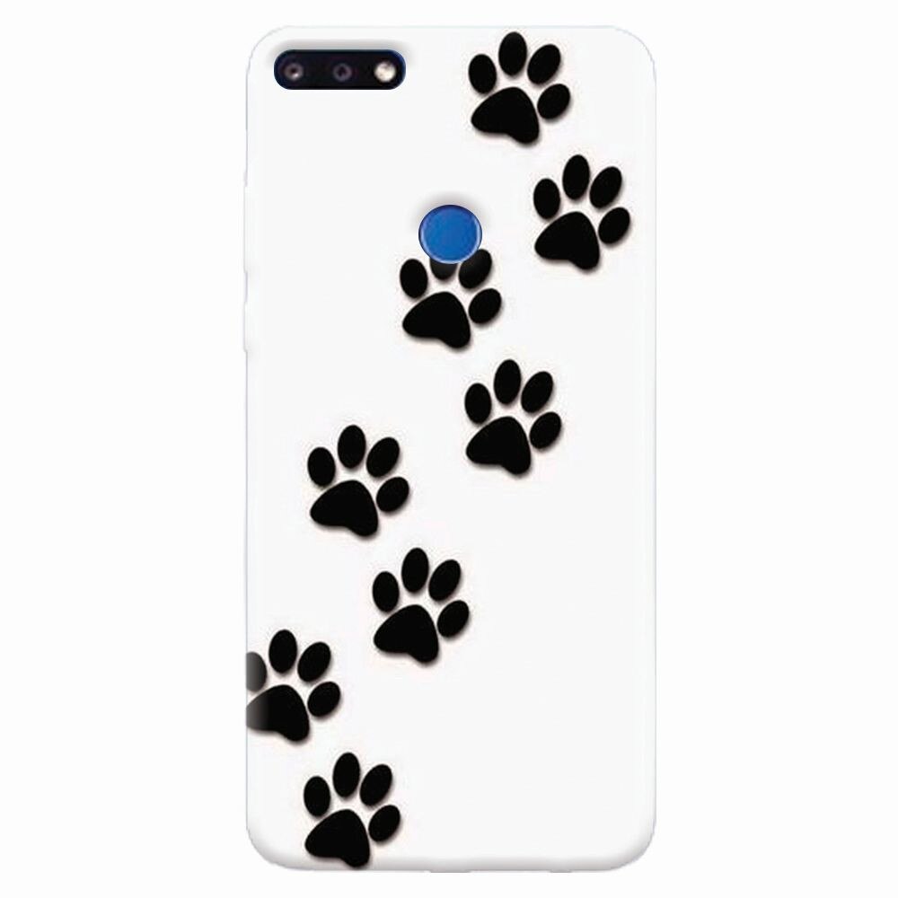 Husa silicon pentru Huawei Y7 Prime 2018, Dog Mark