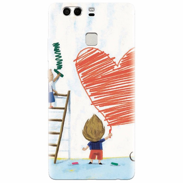 Силиконов кейс за Huawei P9 Plus, I Love You Creatures