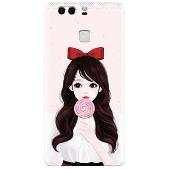 Husa silicon pentru Huawei P9 Plus, Girly 001 Husa silicon pentru Huawei P9 Plus, Girly 001