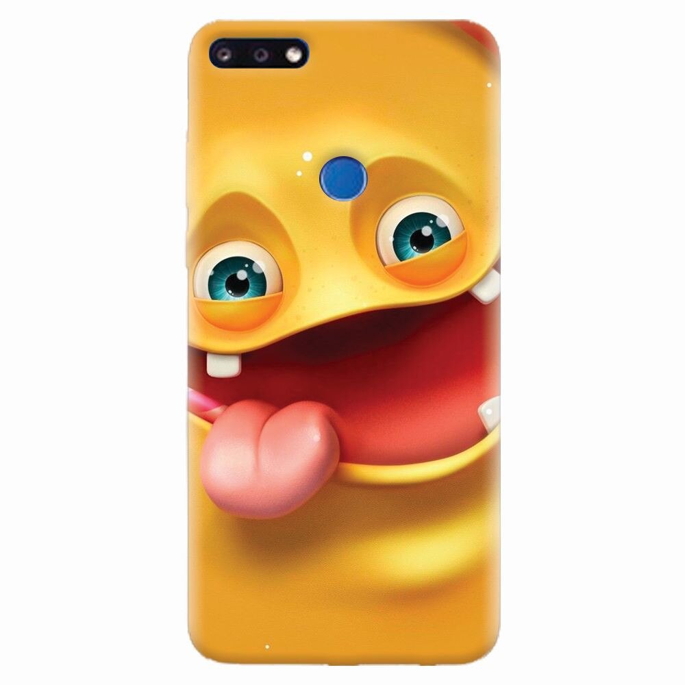 Husa silicon pentru Huawei Y7 Prime 2018, Cute Monster
