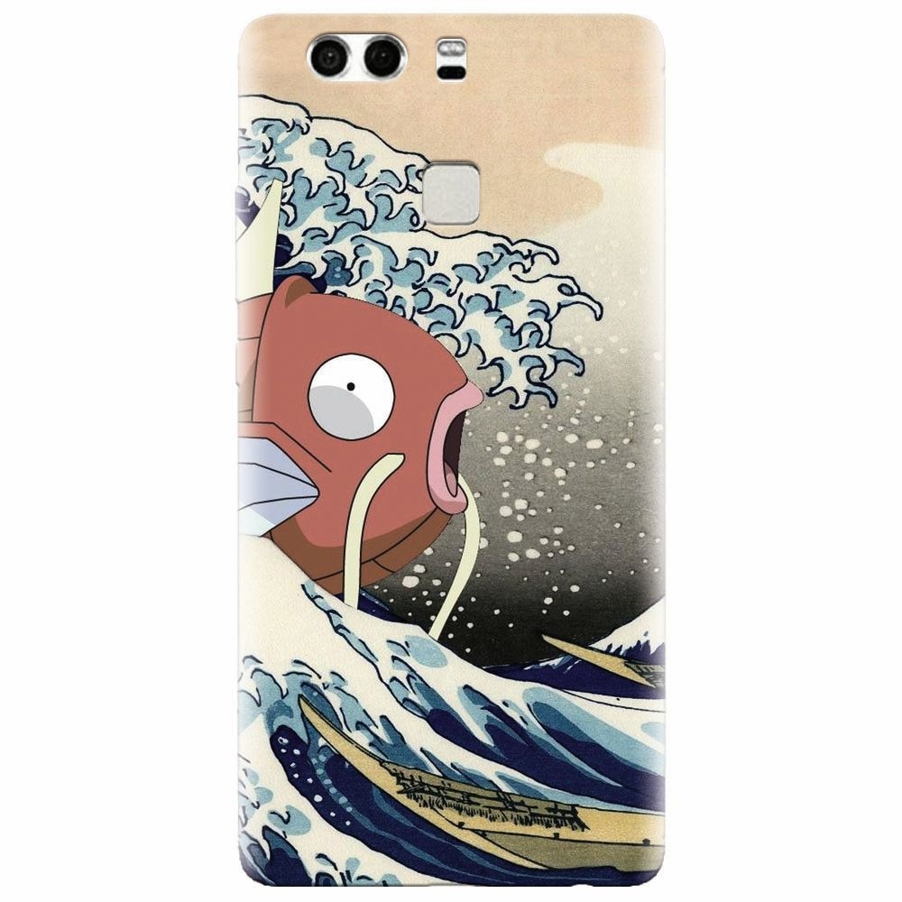 Husa silicon pentru Huawei P9, Great Wave Fish