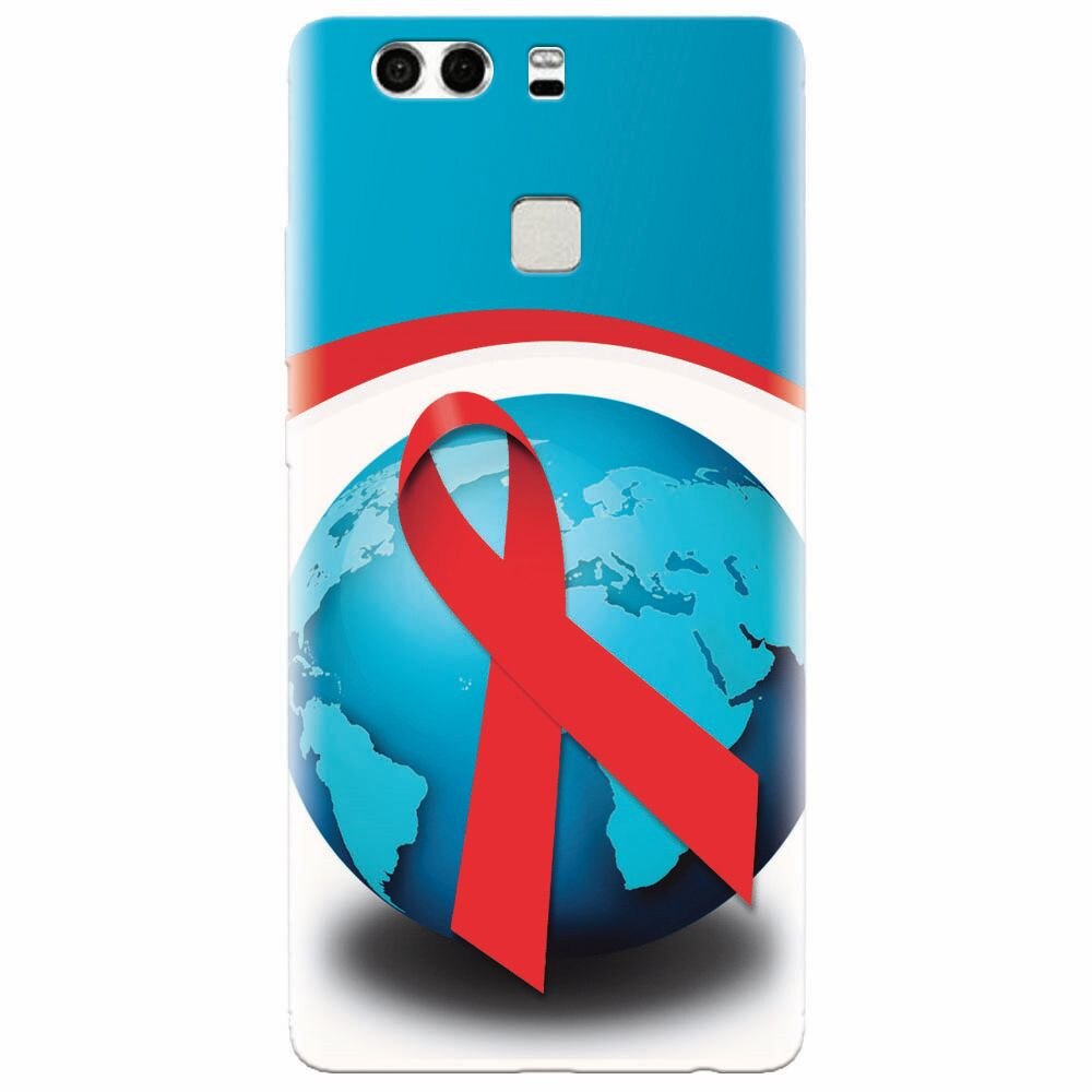 Husa silicon pentru Huawei P9 Plus, World Aids Day