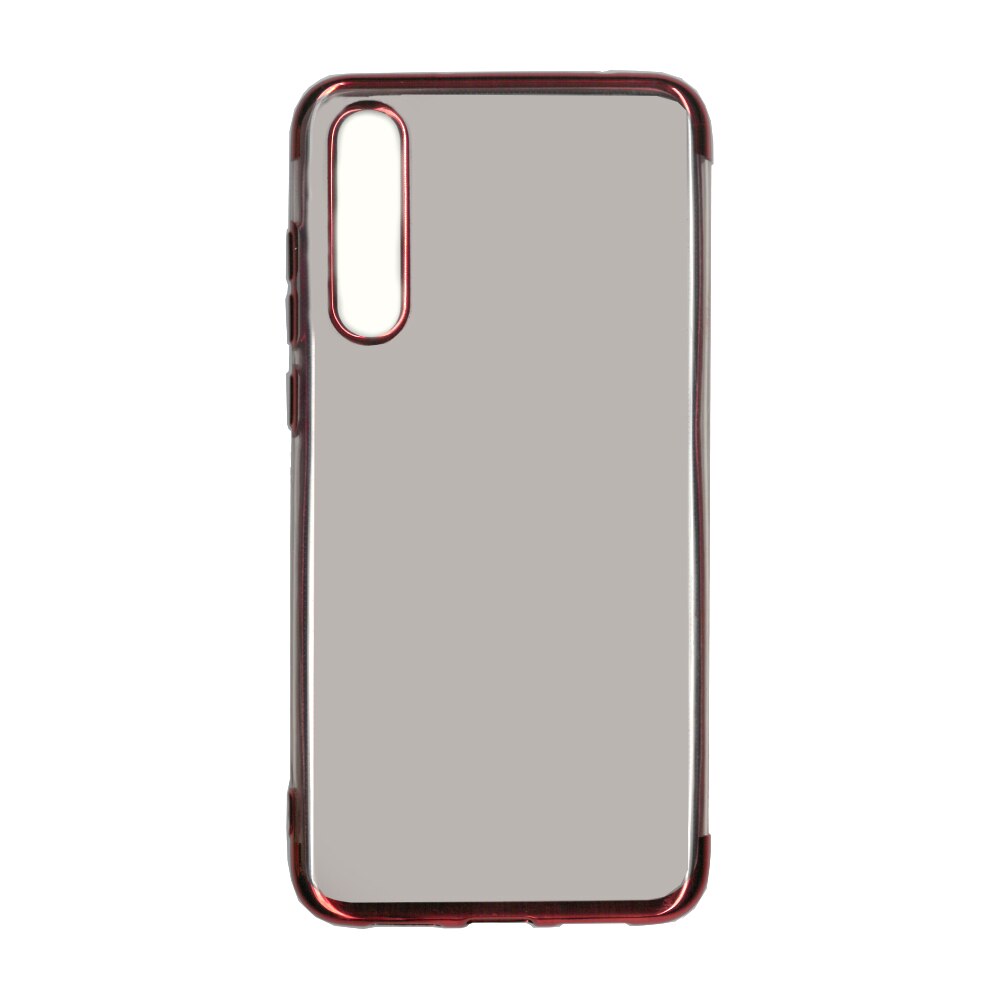 Husa din silicon Electroplating pentru Huawei P20 Pro, contur rosu