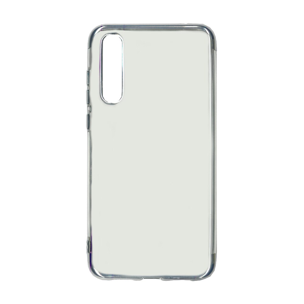 Husa din silicon Electroplating pentru Huawei P20 Pro, contur argintiu