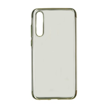 Husa din silicon Electroplating pentru Huawei P20 Pro, contur auriu Husa din silicon Electroplating pentru Huawei P20 Pro, contur auriu