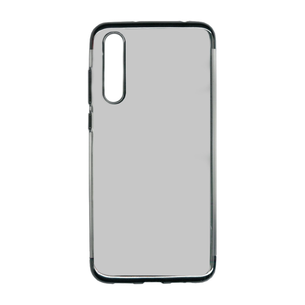 Husa din silicon Electroplating pentru Huawei P20 Pro, contur negru