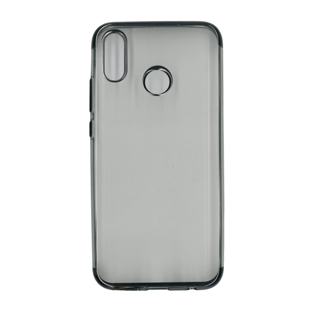 Husa din silicon Electroplating pentru Huawei P20 Lite, contur negru