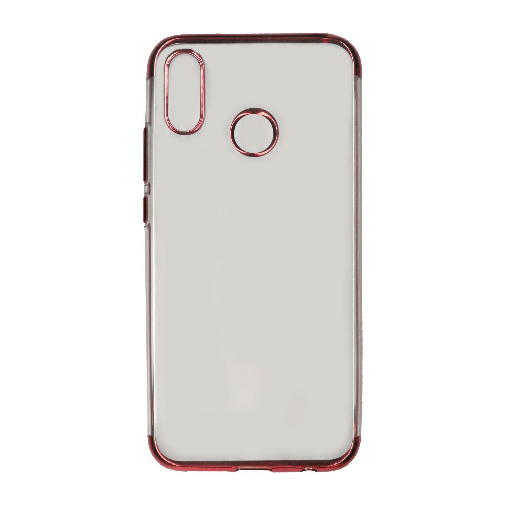 Husa din silicon Electroplating pentru Huawei P20 Lite, contur rosu