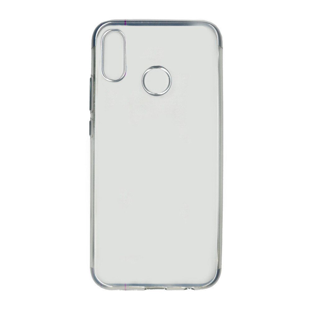 Husa din silicon Electroplating pentru Huawei P20 Lite, contur argintiu